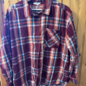 Women’s Flannel Button Down Shirt